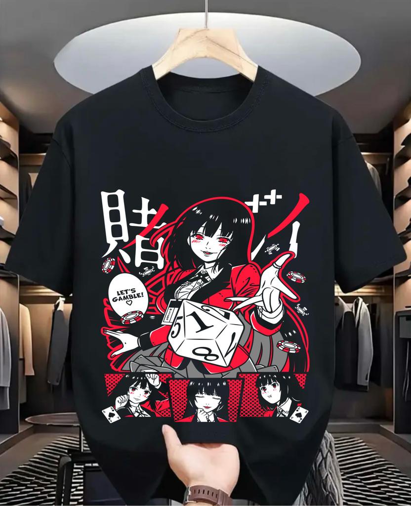 Mary Saotome Kakegurui Tshirt Harajuku Kawaii Clothing Vaporwave Shirt All Size