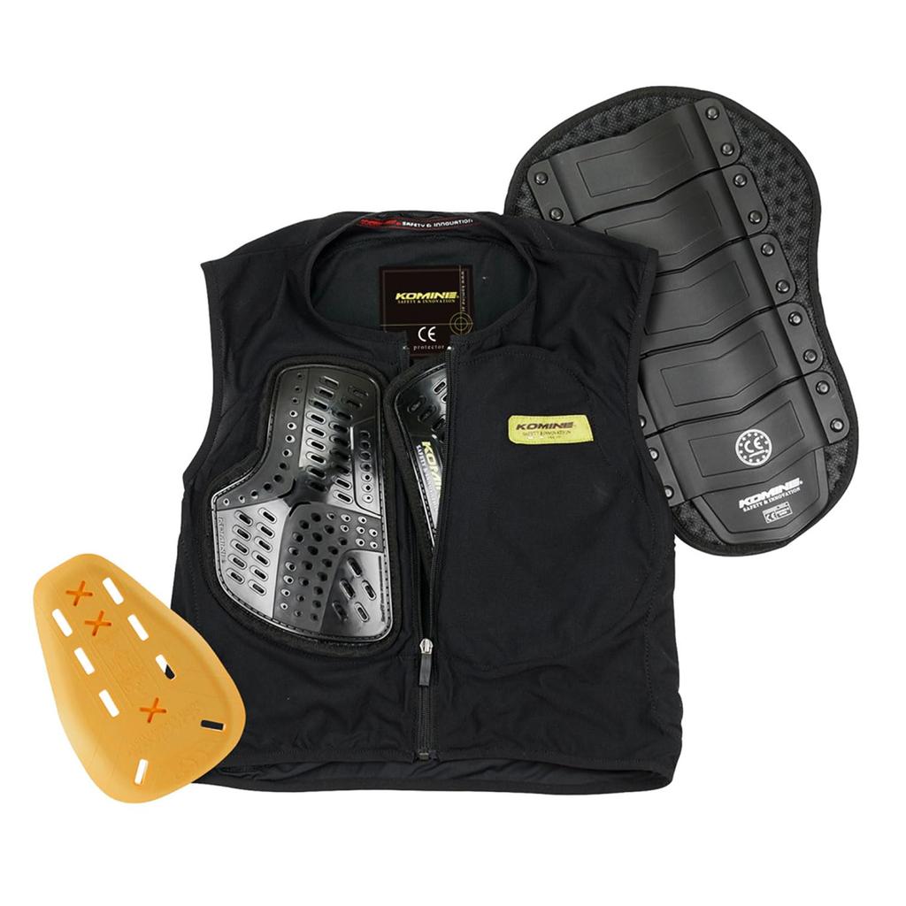 Komine SK-694 904 CE Body Protection Liner Vest for Motorcycles, Black, Ladies, CE-Certified Protector