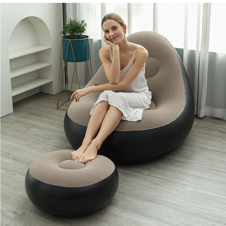 Inflatable Lounger Reclining Chair – Perfect for Home, Balcony, or Leisure Naps.