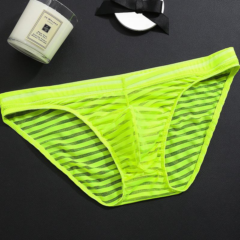 Men's Triangle Underwear Ultra-thin Ice Silk Transparent Sexy Underwear