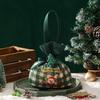2025 Christmas Eve Canvas Apple Gift Bag with Drawstring
