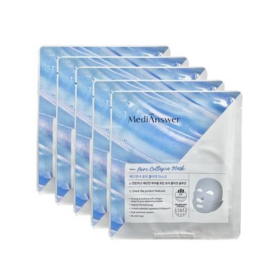 Pore Elasticity Holly PICK MediAnswer Pore Collagen Mask 5 Sheets, 5 Pieces