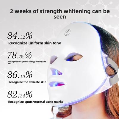 High-quality Large Row of Lights, Colorful Led Electric Beauty Mask, Photon Skin Rejuvenation Instrument, Household Facial Spectrometer