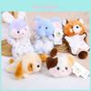 Animal Plush Toy Keychain With Pp Cotton Filling For Backpack Decoration And Collection