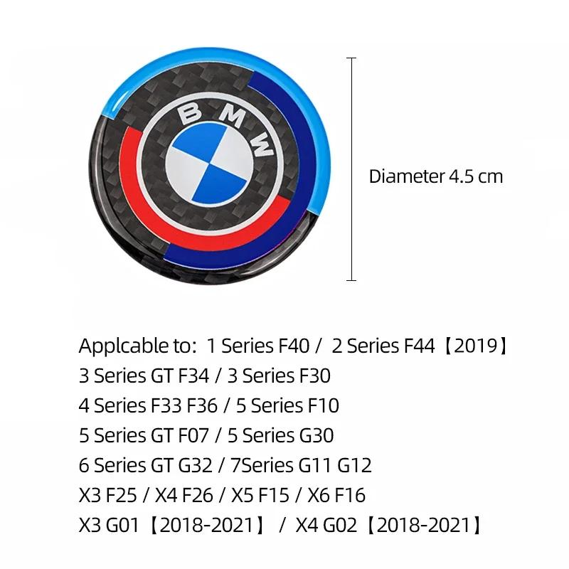 BAGE7 2026 Car Sticker BMW M Emblem Car Multimedia Knob Sticker For G20 G30 F10 F40 F44 F34 F30 G01 G02 G05 G06 G07 F25 F26 F07 F15 F1
