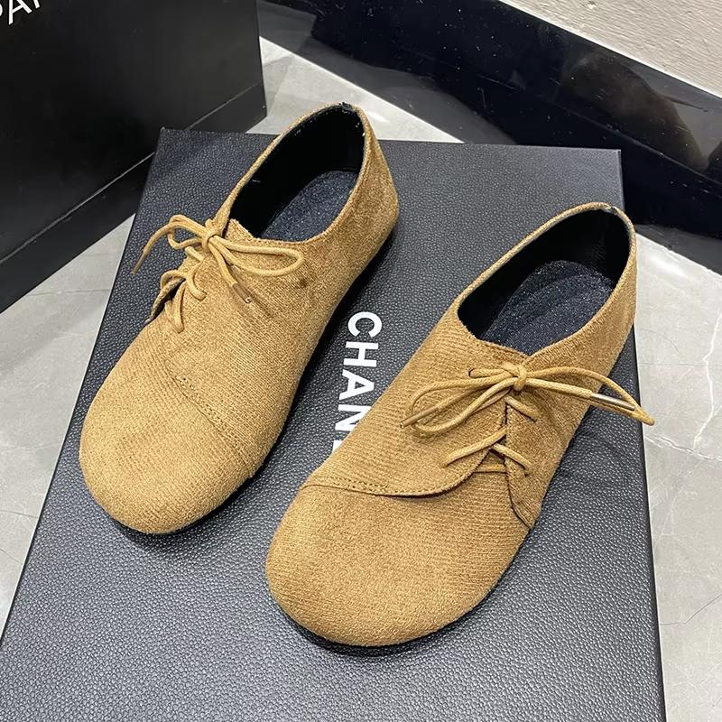 Fashion 2025 Fashion Mid Flats Walking Shoes Light Leopard Women Chunky Loafers Shoes New Hot Suede Brand Pumps Casual Round Toe Dress