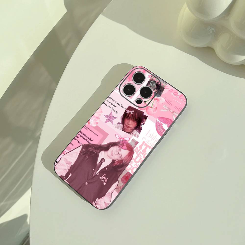 

Gen Z talented singer-Billie E-Eilish Phone Case For iPhone 17,16,15,14,13,12,11 Pro Max,16/15/14Plus,XS Soft Black Cover iPhone16se4