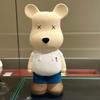Cartoon Bear Piggy Bank: Creative Modern Ceramic Ornament for Living Room