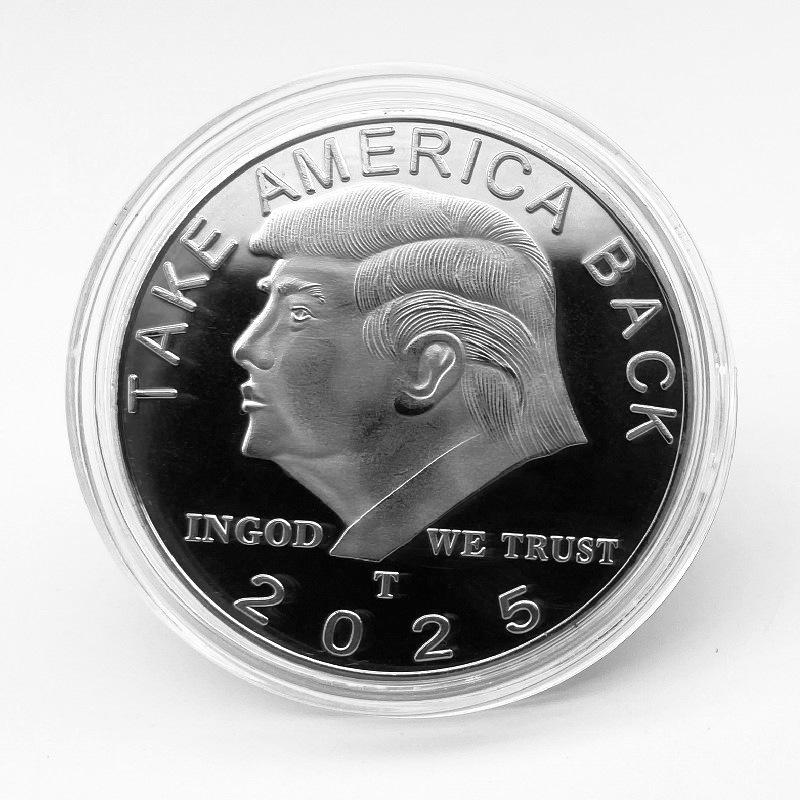 1/2pc Trump 2025 Commemorative Coin American Eagle Commemorative Coin Trump Coins