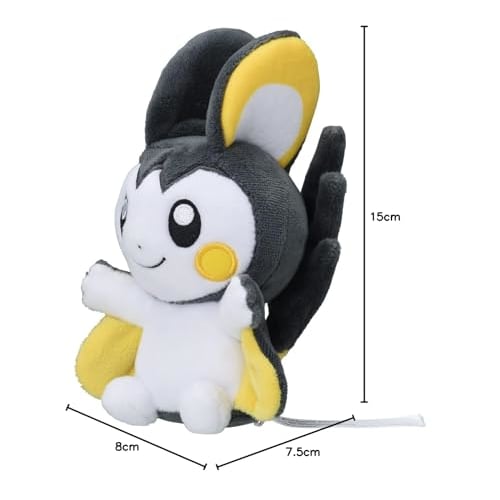 Pokemon Center Original 587 Plush Pok?mon Fit Emonga 15ÁEÁE.5(H×W×D:cm)