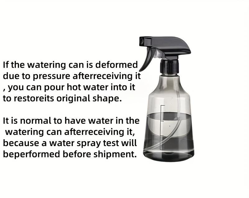 1pc transparent plastic pressure spray bottle - dual-mode DC/spray, suitable for watering plants and household disinfection