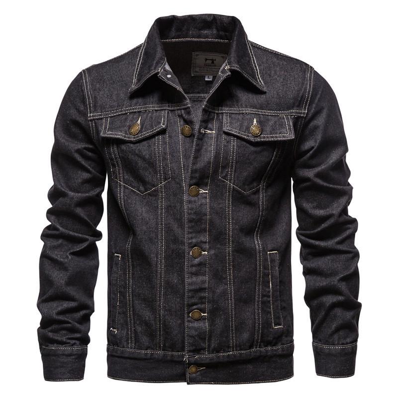 2025 Lässige Herren-Denim-Hemdjacke - Japanischer Stil, Frühling/Herbst, Beliebte Arbeitskleidung Oberbekleidung.
