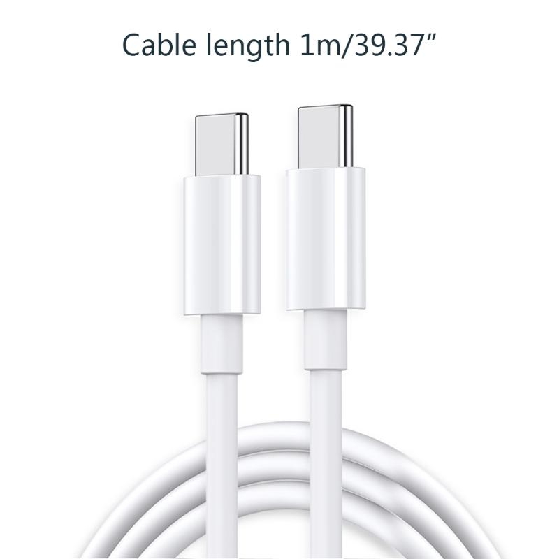 Type-C to Type-C PD 60WFast Charging Wire Data Transfer Cord for Computer Laptop Durable Type-C Cable
