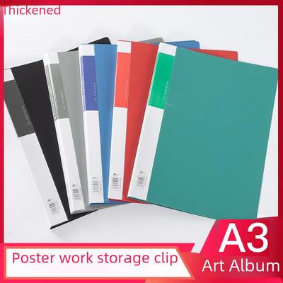 A3 Kunst Skizzenalbum mit 8 transparenten Einsteckhüllen für Zeichnungen und Skizzen
