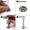 10Pcs Heavy Duty Spring Door Stoppers with Rubber Bumper AntiCollision Wall Protector for Kitchen, Bedroom, Office
