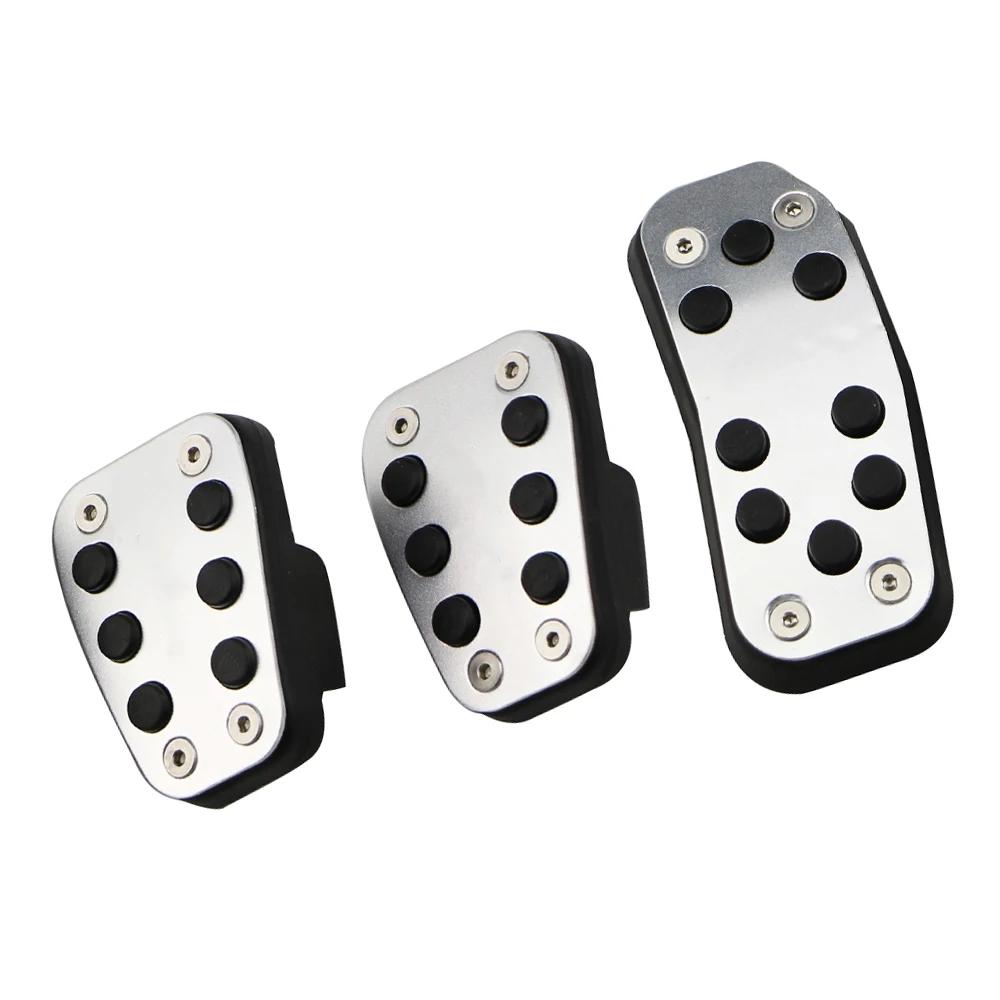 Car Pedal Cover for Ford Fiesta MK7 2009 - 2015 Ecosport 2012 - 2017 LHD Accelerator Gas Pedals Pads Aluminium Alloy Rubber