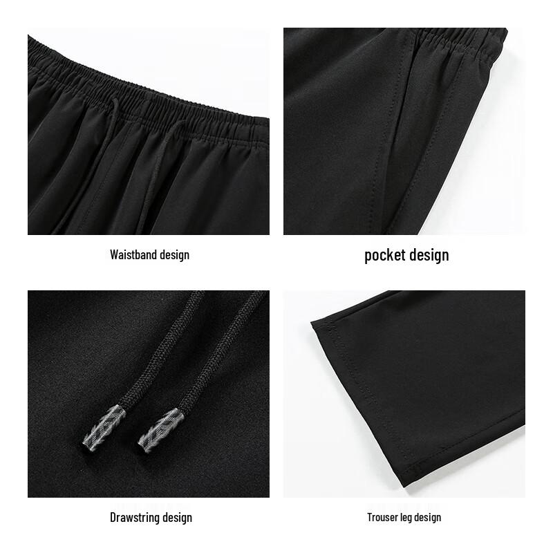 ROMON Men's Loose Fit Straight Leg Casual Pants