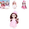 Niedliche 6,6 Zoll Bjd Prinzessinnenpuppen mit beweglichen Gelenken Mini Modell Spielzeug Kinder Geburtstagsgeschenk