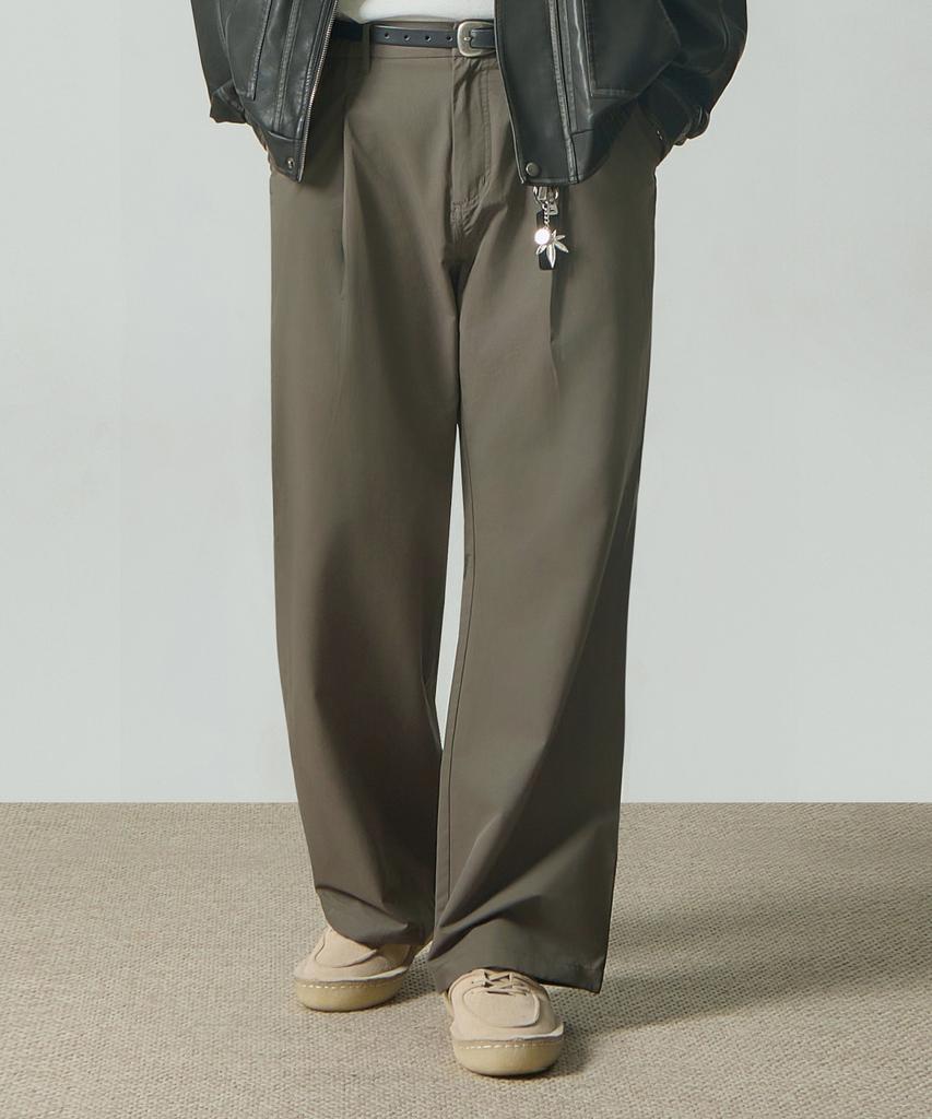Dimiteulibeullaeg Asi Half-Banding Flare Fit Slacks_Gray