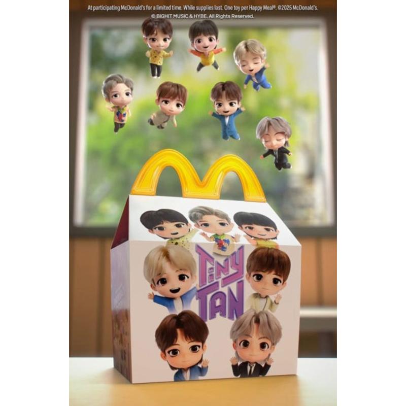 [Forhåndsbestilling] McDonald’s × BTS TinyTAN Happy Meal Figurserie - Pakkeeske inkludert