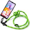 Case - Xiaomi - Redmi A2 - Shockproof - Scratch-Resistant - Detachable Green Lanyard