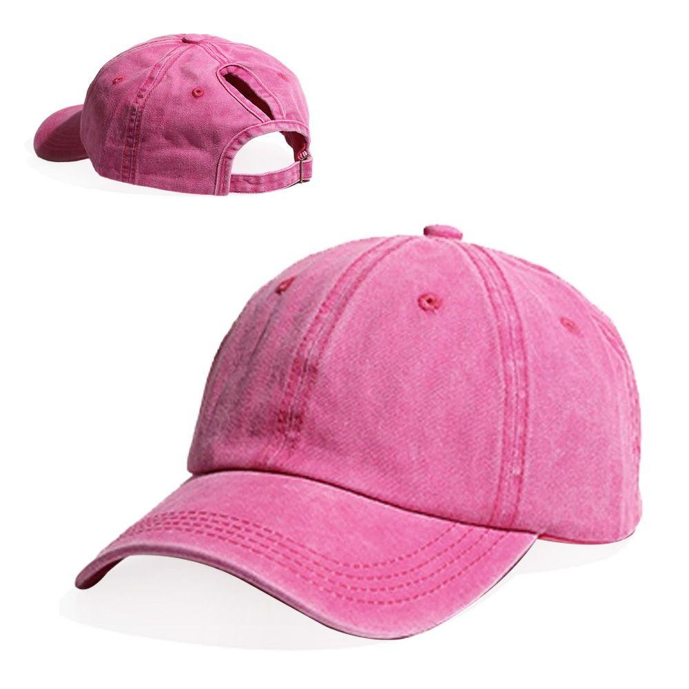 Messy High Bun Sonnenhut Hoher Pferdeschwanz Snapback Hut Männer Frauen Baseball Cap