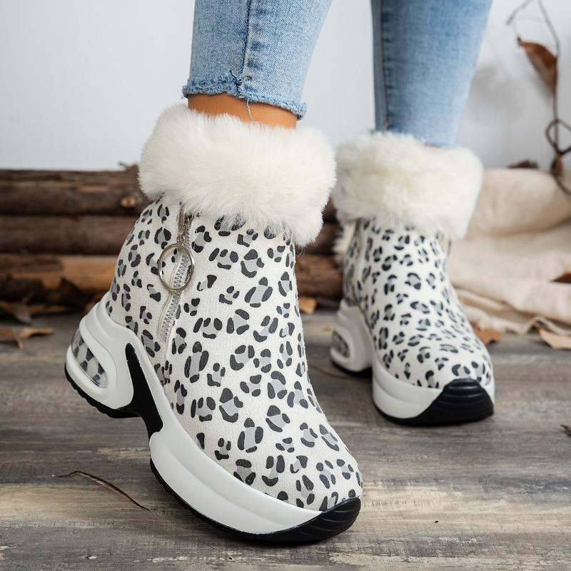 Schneestiefel Winter neu bequem Sportlich lässig Baumwollstiefel Muffin Absatz dicke Sohle Samt kurze Stiefel Damen