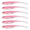 6Pcs Soft Lures Floating Baits Artificial Swimbaits Fork Tail Swimbaits Lures Soft Artificial Baits Fishing Lures