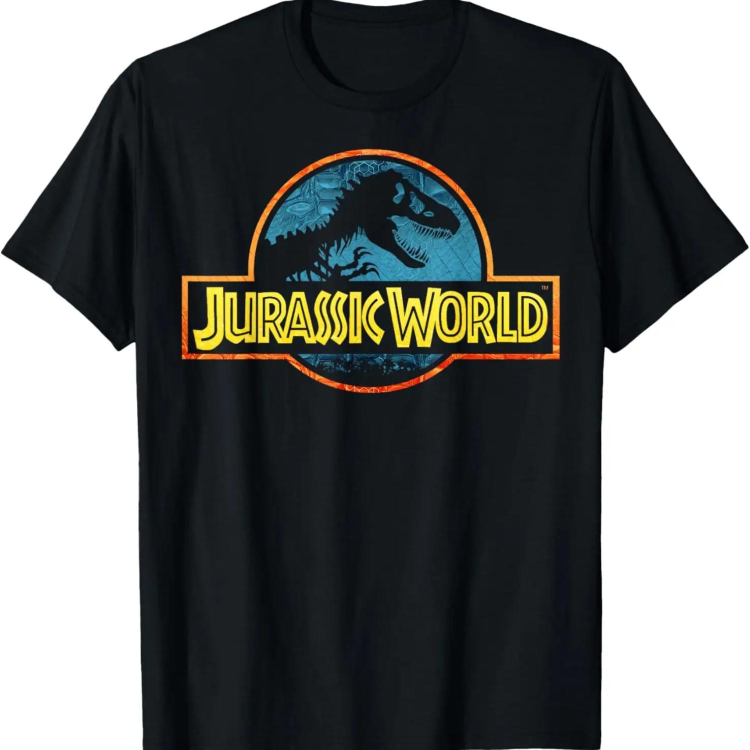 Jurassic World Scales And Geometric Logo T-Shirt S