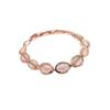 Women's Rose Gold 18K Cat's Eye Stone Bracelet Jewelry