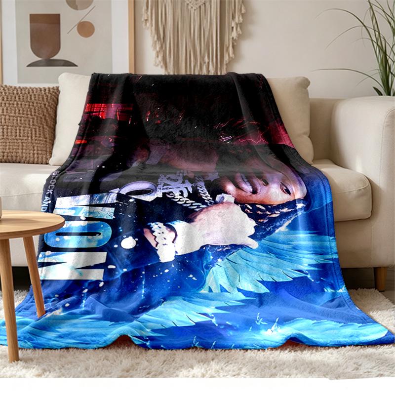 King Von Soft and Comfortable Flannel Suitable for Sofas Living Rooms Outdoor Camping Travel and Also Makes a Great Anniversary Gif