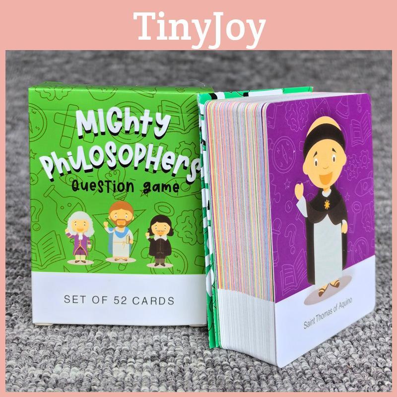 Mighty Philosophers Question Game For Kids Educational Card Toy For Family Fun