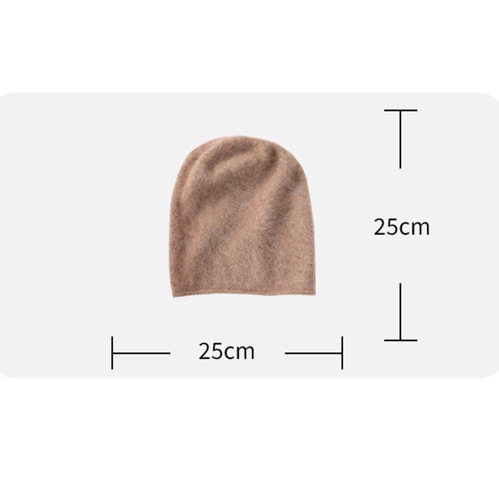 Furry Knit Cap Warm Knit Wool Hat Warm Ski Hat Chic Winter Beanie For Ski Slopes Outdoor Ski