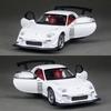 1/32 Mazda RX-7 FD3S Racing Miniature Diecast Toy Car Model Sound & Light Doors Openable Collection Gift for Children Boy Kid