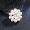 High-End Pearl Floral Suit Brooch For Women Versatile Clothing Accessory Pin