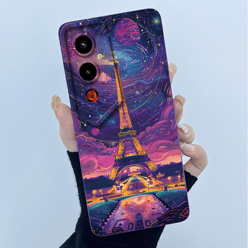 For Tecno Pova 4 Pro LG8n / Pova 4 LG7n Casing Pova4 4Pro Soft Silicone Phone Case Sweet Printing Protective Shell Painted Cover