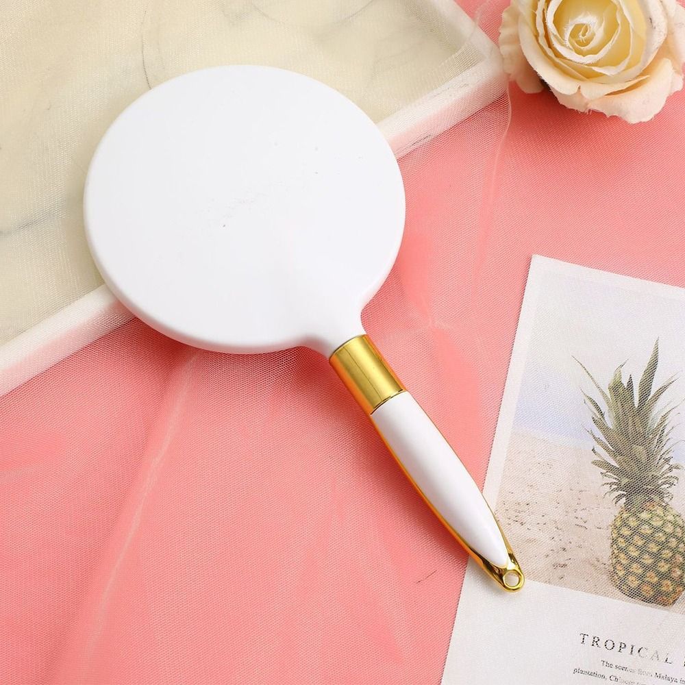 

Зеркало для макияжа, портативное косметическое компактное зеркало, новое ручное зеркало для СПА-салона, макияжа Style 01-white