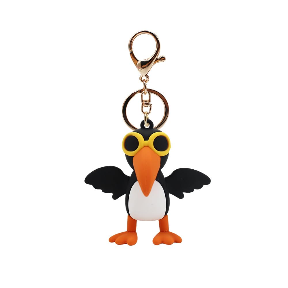 Keychain Tun Tun Tun Sahur Silicone Key Ring Charm Goods