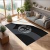 Alfombra de Terciopelo de Cristal con Estampado de Fútbol del Derby County, Cómoda Absorbente de Agua Antideslizante para Suelo Interior