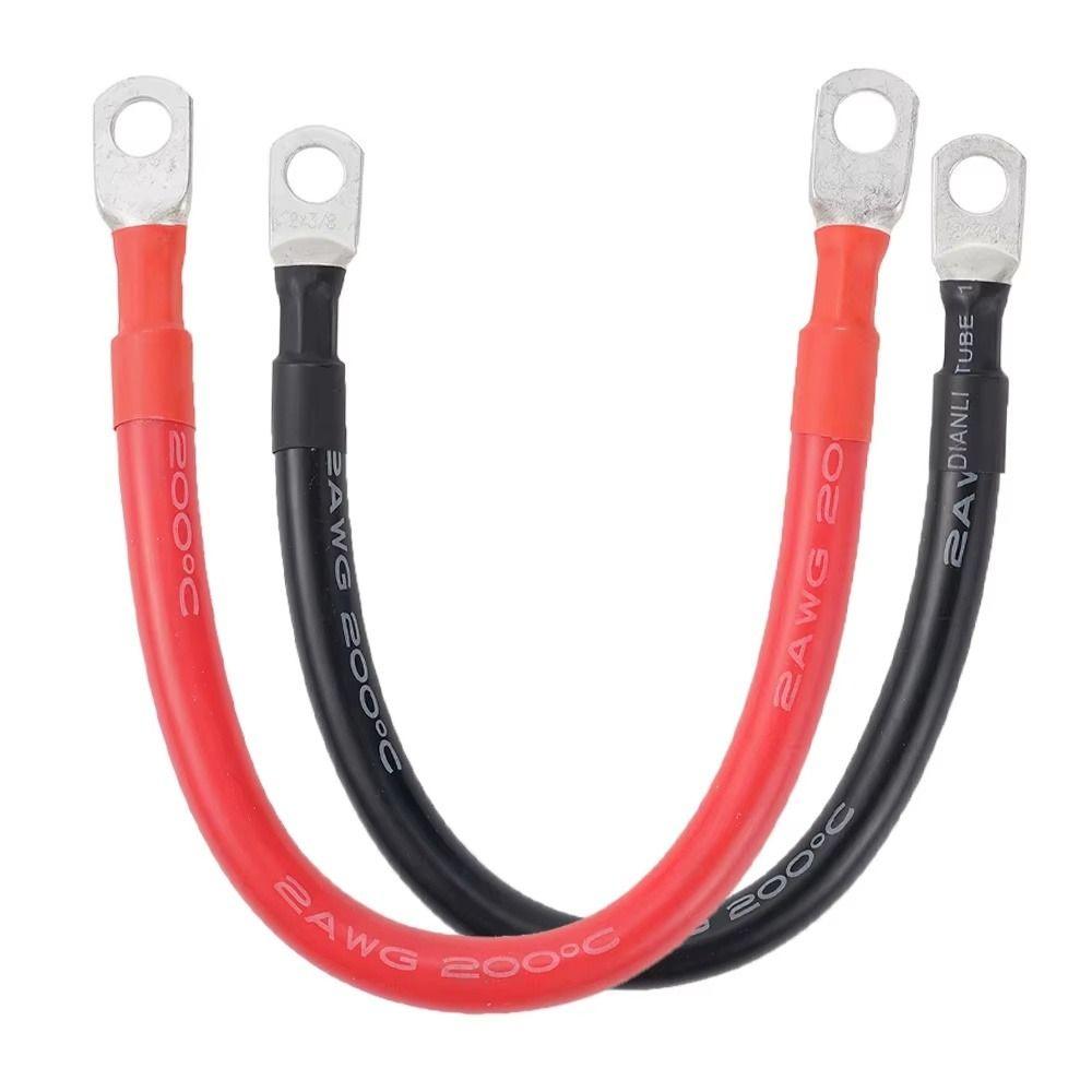 1Pcs 4AWG 6AWG 8AWG Battery Connection Cable Copper Wire Connector for Car RV Inverter Solar