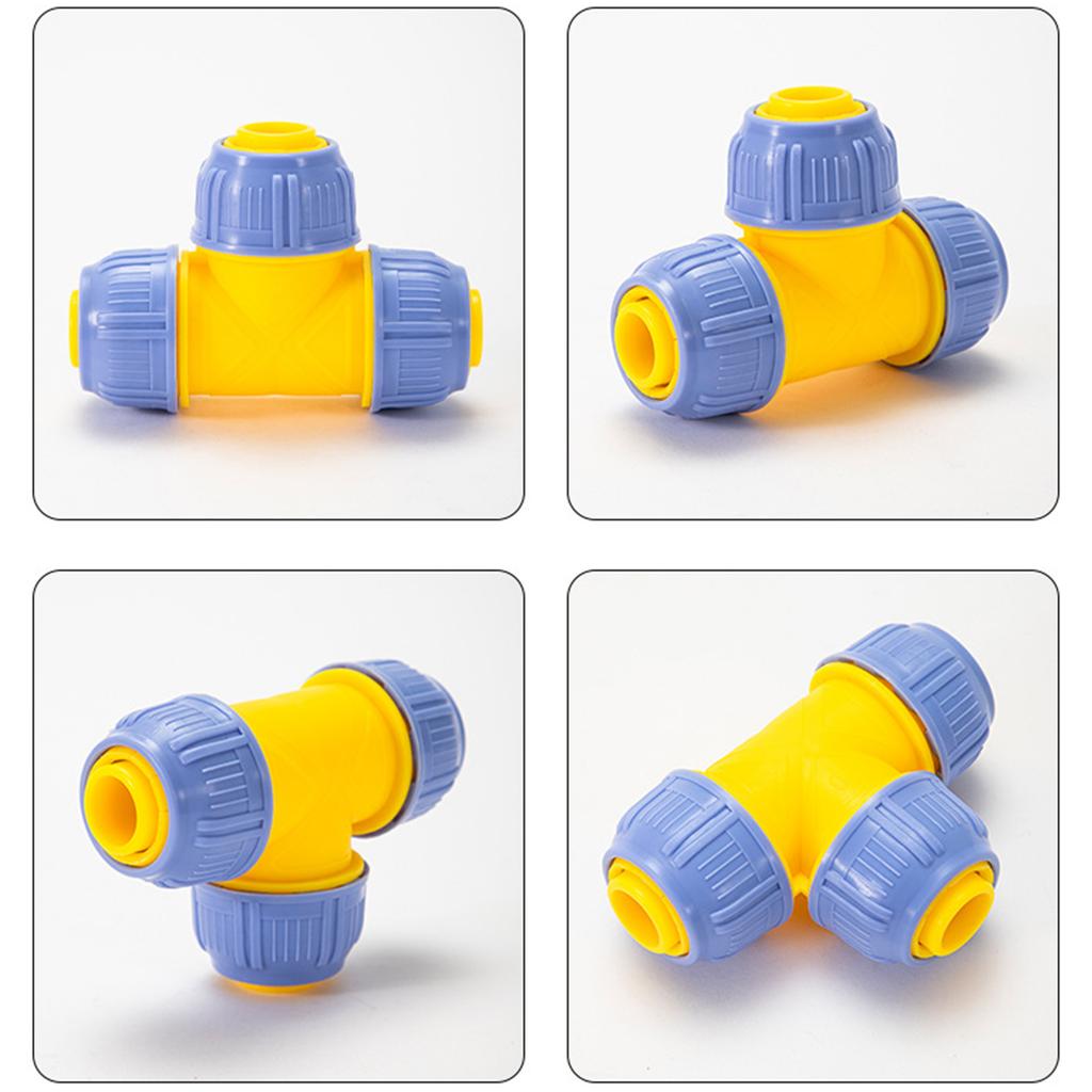 Garden Tap Water Hose Pipe Connector Quick Connects Adapter Fitting Accessories Easy Installation 16mm Pipe Joint