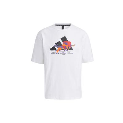 T-shirt à manches courtes d'entraînement CNY Series GFX Homme Hauts Blanc GP1835