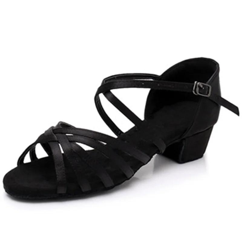 New Latin Dance Shoes EU 24-41 Children Girls Women's Tango Low Heels Dance Ladies Jazz Dance Shoes