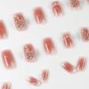 24 Stück Neuer Diamant Sanft Süß Fee Rouge Schleife Perle Nailart Temperament Tragen Nagel Nägel