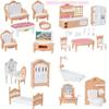 1:12 Miniature Furniture Set For Dollhouse - Bedroom, Living Room, Kitchen, Bathroom Accessories - Perfect Holiday Gift