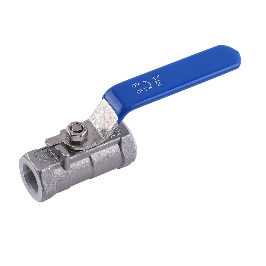 1 2   Inch Threaded 1pc Ball Valve   Female Stainless Steel SS 304 BSPT For Water Oil Gas