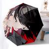 1pc Outdoor Umbrella with Anime Character Design - Automatic Opening/Closing Umbrella with Portable Tri-Fold Design, 8-Rib Iron Frame, Perfect Gi
