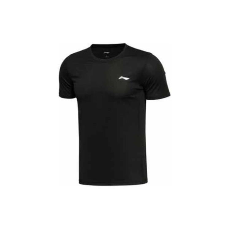 

Футболка с коротким рукавом для тренировок Li Ning серии Training, логотип-микрозначок, мужская, топы, черная, ATSP325-1 S