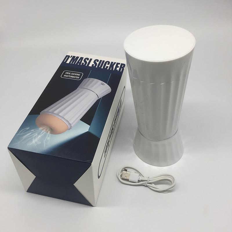 New Male Masturbator 5 Automatic Manual Sucking Modes Voice 8 Vibrations Oral Suction Blowjob Real Vagina Sex Toys