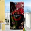 Arsenal Beach Towel Quick-Dry Soft Microfiber Comfortable Lightweight Suitable for Swimming, Gym, Camping, Yoga Vacation
